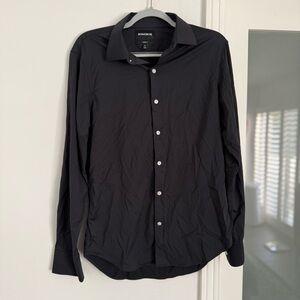 Bonobos Men's Black Long-Sleeve Dress Shirt